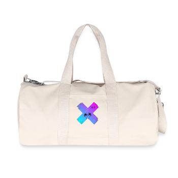 X-Palm Trees Beach Retro Florida California - Recycled Canvas Sports Bag by Stanley/Stella - natural - Front