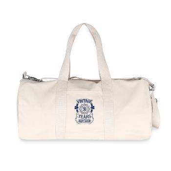 50 Birthday Vintage Awesome - Recycled Canvas Sports Bag by Stanley/Stella - natural - Front