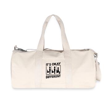 Funshirt hommes toilettes - Sac de sport en toile recyclée Stanley/Stella - blanc naturel - Devant
