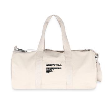 Retro Computing and 8-Bit Nostalgia - Recycled Canvas Sports Bag by Stanley/Stella - natural - Front