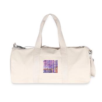 Jacksonville Florida USA - Recycled Canvas Sports Bag by Stanley/Stella - natural - Front