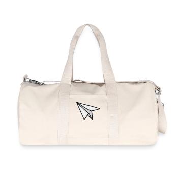 Légèreté et liberté avion en papier - Sac de sport en toile recyclée Stanley/Stella - blanc naturel - Devant