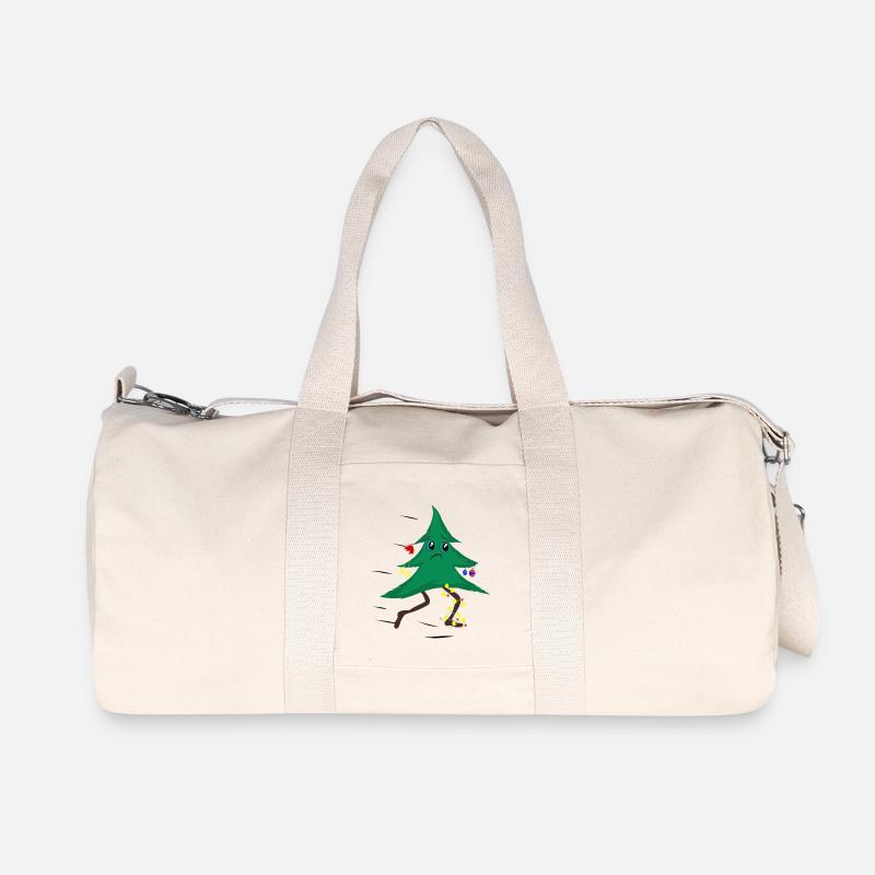 Arbre de Noël en cours d'exécution - Sac de sport en toile recyclée Stanley/Stella - blanc naturel
