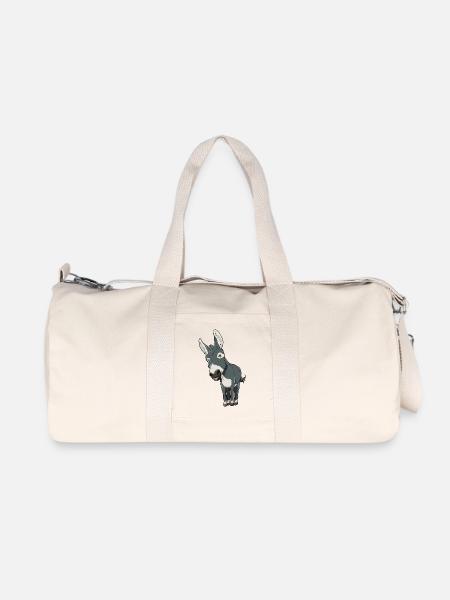 Esel Lasttier - Recycelte Canvas-Sporttasche von Stanley/Stella - Naturweiß