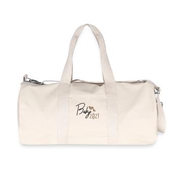 Baby 2021 - Recycelte Canvas-Sporttasche von Stanley/Stella - Naturweiß - Vorne