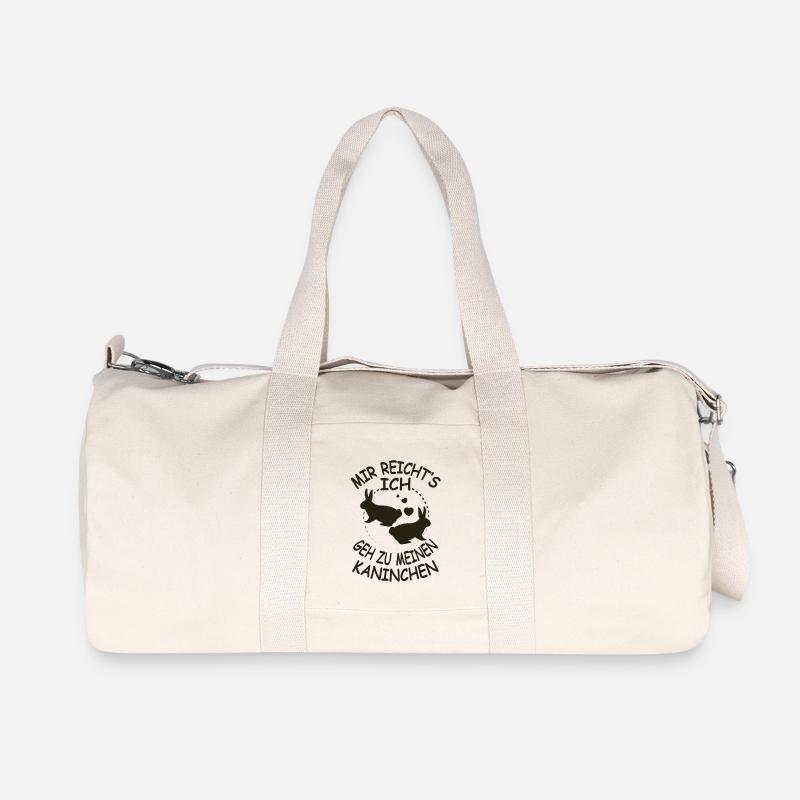 Kaninchen - Recycelte Canvas-Sporttasche von Stanley/Stella - Naturweiß