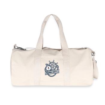 GRAAL MÜRITZ - Dein Statement für den Darß - Recycelte Canvas-Sporttasche von Stanley/Stella - Naturweiß - Vorne
