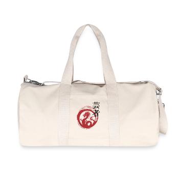 Roter Drachenring Zen Muster - Recycelte Canvas-Sporttasche von Stanley/Stella - Naturweiß - Vorne