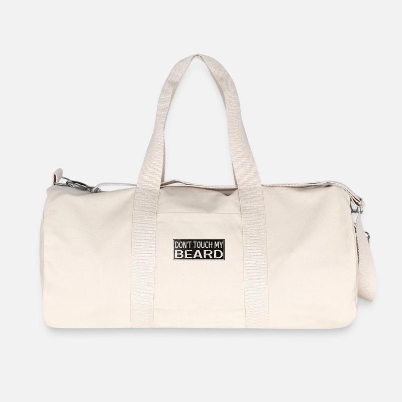 Bart Anfassen - Recycelte Canvas-Sporttasche von Stanley/Stella - Naturweiß