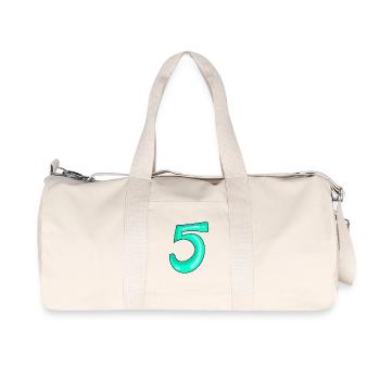 5 - Sac de sport en toile recyclée Stanley/Stella - blanc naturel - Devant
