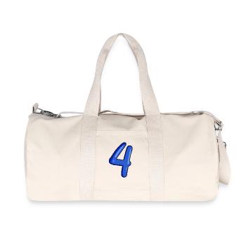 4 - Sac de sport en toile recyclée Stanley/Stella - blanc naturel - Devant
