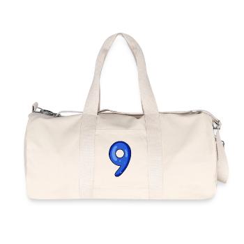 9 - Sac de sport en toile recyclée Stanley/Stella - blanc naturel - Devant