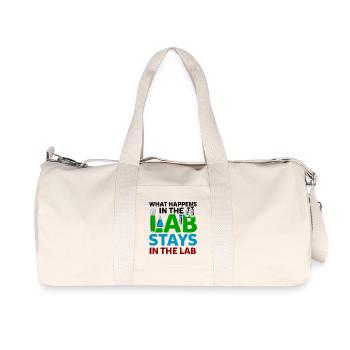 What Happens In The Lab Stays In Lab Chemistry Lab - Recycled Canvas Sports Bag by Stanley/Stella - natural - Front