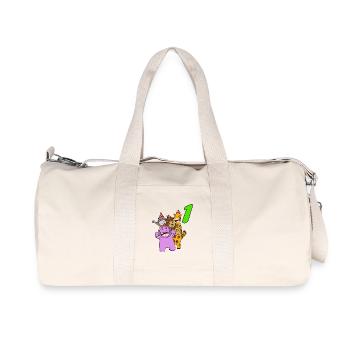 1er anniversaire t-shirt de la jungle - Sac de sport en toile recyclée Stanley/Stella - blanc naturel - Devant