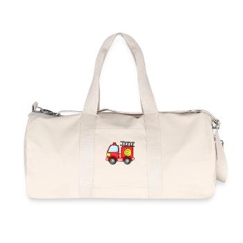 Firefighter fire fire extinguisher vehicle - Recycled Canvas Sports Bag by Stanley/Stella - natural - Front