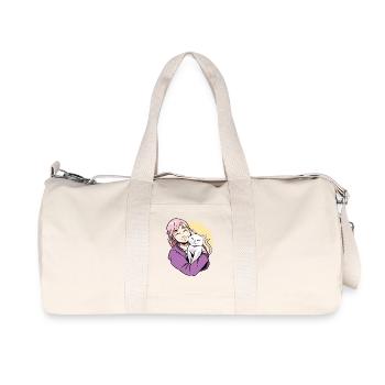 Cat Lady Cat Cats Kitten Cat Lover Cat - Recycled Canvas Sports Bag by Stanley/Stella - natural - Front