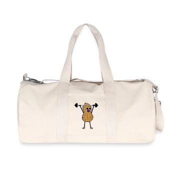 Peanut Baby Training Poids d’haltères - Sac de sport en toile recyclée Stanley/Stella - blanc naturel - Devant