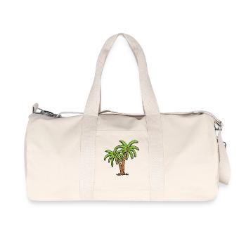 Palm trees - Recycled Canvas Sports Bag by Stanley/Stella - natural - Front