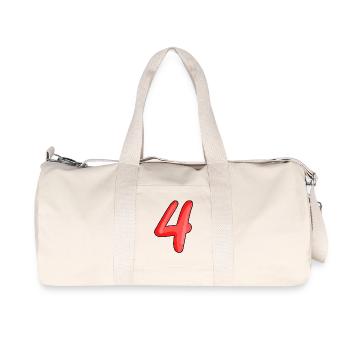 4 - Sac de sport en toile recyclée Stanley/Stella - blanc naturel - Devant