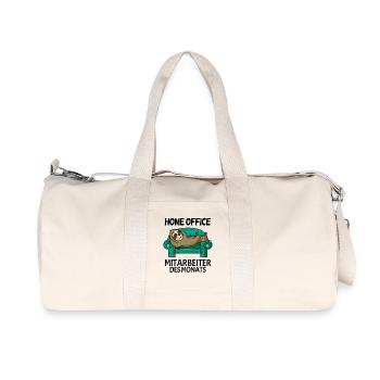Home Office Mitarbeiter des Monats Geschenk - Recycelte Canvas-Sporttasche von Stanley/Stella - Naturweiß - Vorne
