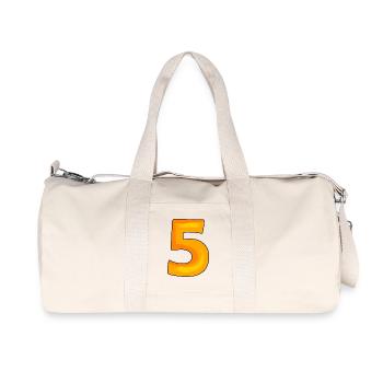 5 - Sac de sport en toile recyclée Stanley/Stella - blanc naturel - Devant