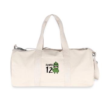 12. Geburtstag - 12 Jahre alt - Ich bin 12 - Recycelte Canvas-Sporttasche von Stanley/Stella - Naturweiß - Vorne