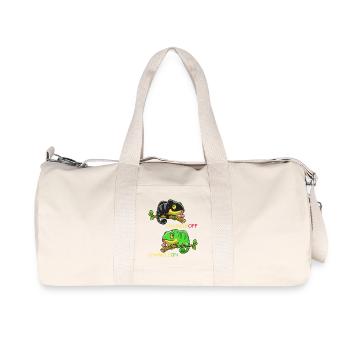 Caméléon Caméléon Lézard Blague Drôle Reptile - Sac de sport en toile recyclée Stanley/Stella - blanc naturel - Devant