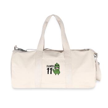 11. Geburtstag - 11 Jahre alt - Ich bin 11 - Recycelte Canvas-Sporttasche von Stanley/Stella - Naturweiß - Vorne