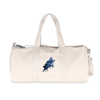 howling wolf cloud forest - Recycled Canvas Sports Bag by Stanley/Stella - natural - Front