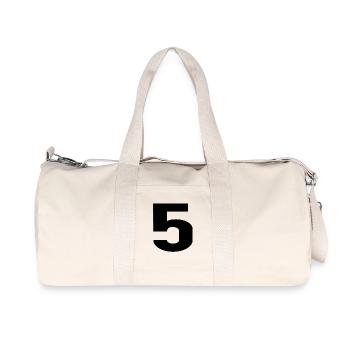 5 - Sac de sport en toile recyclée Stanley/Stella - blanc naturel - Devant