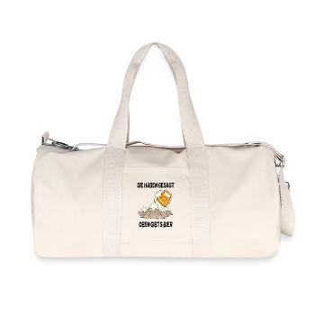 Berg Berge - Recycelte Canvas-Sporttasche von Stanley/Stella - Naturweiß - Vorne