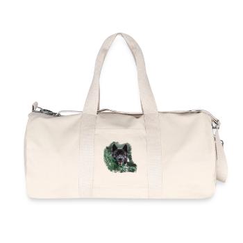 Chien chien race tête de chien Akita Inu Amateur de chiens - Sac de sport en toile recyclée Stanley/Stella - blanc naturel - Devant