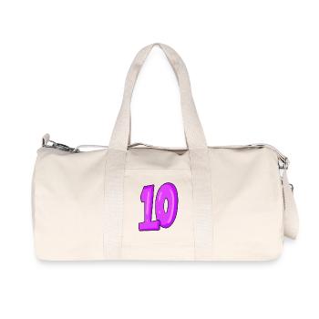 10 - Sac de sport en toile recyclée Stanley/Stella - blanc naturel - Devant
