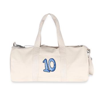 10 - Sac de sport en toile recyclée Stanley/Stella - blanc naturel - Devant