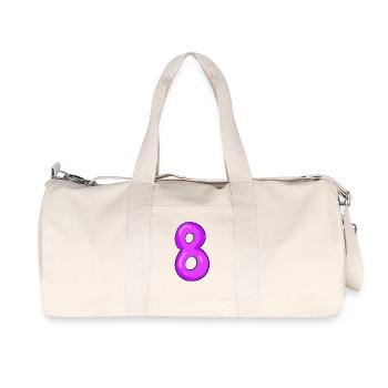 8 - Sac de sport en toile recyclée Stanley/Stella - blanc naturel - Devant