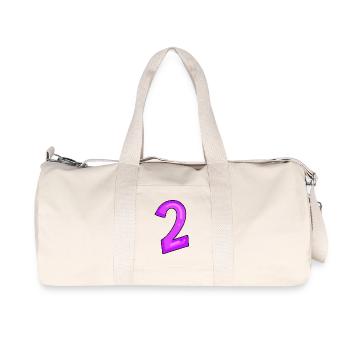 Zwei - Nummer 2 - Recycelte Canvas-Sporttasche von Stanley/Stella - Naturweiß - Vorne