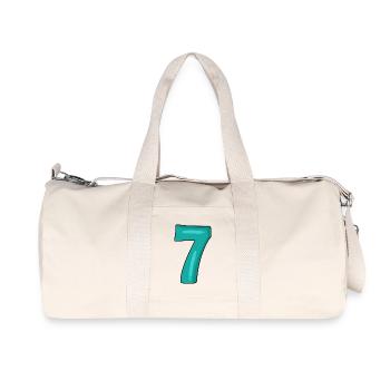 Numéro 7 - Sac de sport en toile recyclée Stanley/Stella - blanc naturel - Devant