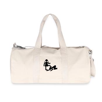JGA Braut Bräutigam Heirat Game Over Geschenk - Recycelte Canvas-Sporttasche von Stanley/Stella - Naturweiß - Vorne