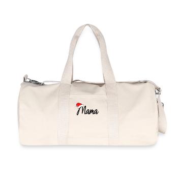Weihnachten Mama - Recycelte Canvas-Sporttasche von Stanley/Stella - Naturweiß - Vorne