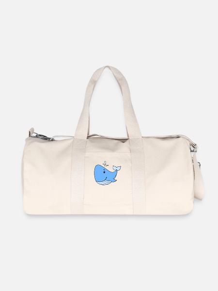 Wal - Recycelte Canvas-Sporttasche von Stanley/Stella - Naturweiß