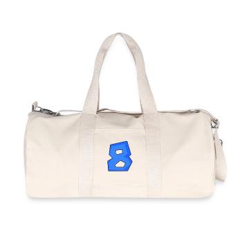 8 - Sac de sport en toile recyclée Stanley/Stella - blanc naturel - Devant