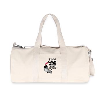 Esel - Recycelte Canvas-Sporttasche von Stanley/Stella - Naturweiß - Vorne