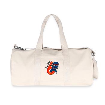 6 Jahre Junge 6. Geburtstag Ninja Motiv Geschenk - Recycelte Canvas-Sporttasche von Stanley/Stella - Naturweiß - Vorne