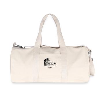 Rome Colosseum Vintage Skyline Italy Love Rome - Recycled Canvas Sports Bag by Stanley/Stella - natural - Front