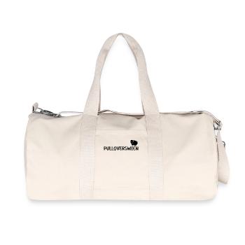 Pulloverswien Plattdeutsch Ostfriesisch Schaf - Recycelte Canvas-Sporttasche von Stanley/Stella - Naturweiß - Vorne