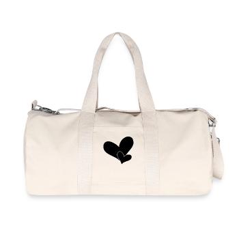 Heart - Recycled Canvas Sports Bag by Stanley/Stella - natural - Front