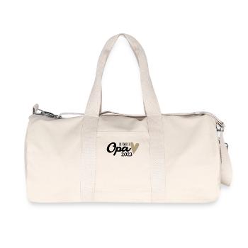 Opa 2023 - Opa werden - Bald Opa - Recycelte Canvas-Sporttasche von Stanley/Stella - Naturweiß - Vorne