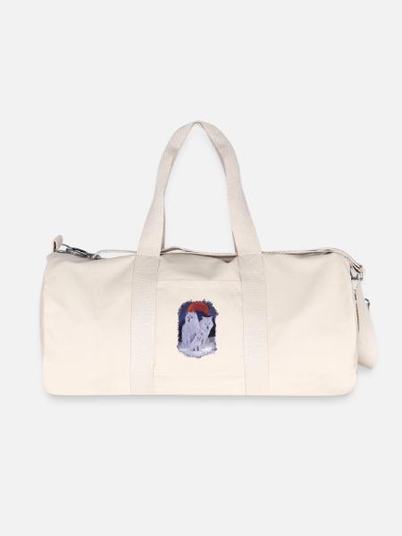 Wolf family - Recycled Canvas Sports Bag by Stanley/Stella - natural