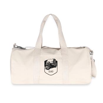 Krause Duo - Sac de sport en toile recyclée Stanley/Stella - blanc naturel - Devant