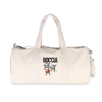 Boccia Player Clothing with Dabbing Boccia - Recycled Canvas Sports Bag by Stanley/Stella - natural - Front
